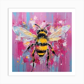 Bee Painting 1 Art Print