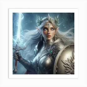 Elf Warrior 8 Art Print