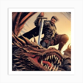 Dragon Slayer 3 Art Print