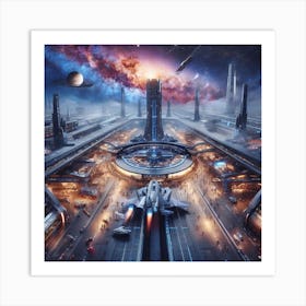 Futuristic City 7 Art Print