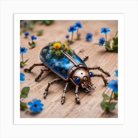 blue Beetle Art Print