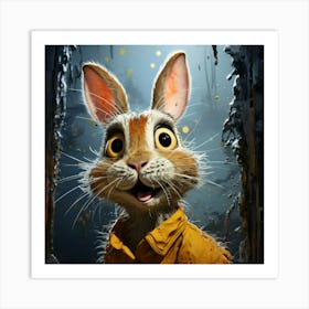 Rabbit In The Hat Art Print