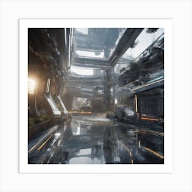 Futuristic City 328 Art Print