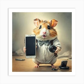 Hamster Photographer 1 Art Print