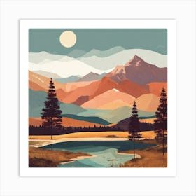 Landscape Painting 114 Art Print