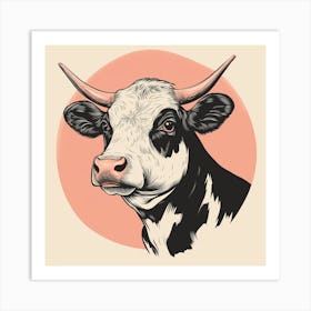 Cow Illustration Póster