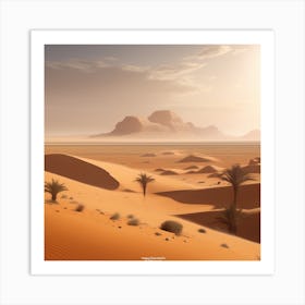 Desert Landscape 103 Art Print