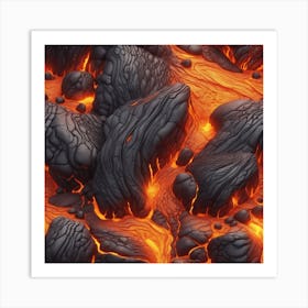 Lava texture 23 Art Print