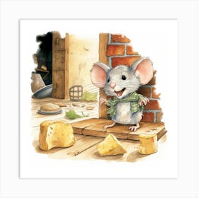 Mouse In The House Art Print