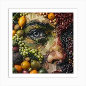 Fruit Face Art Print