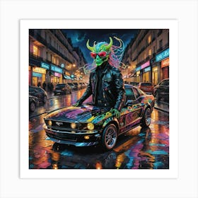 'Strange Car' Art Print