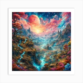 Fantasy Landscape 3 Art Print