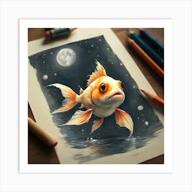 Goldfish 9 Art Print