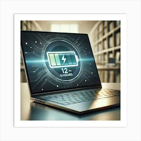 Sovereign Flame Laptop Battery Life Art Print