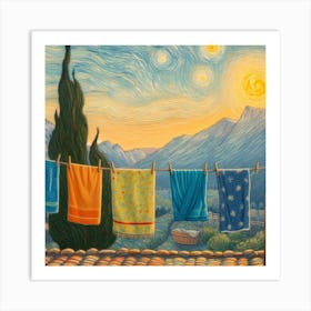 Towel Van Gogh 2023 Art Print