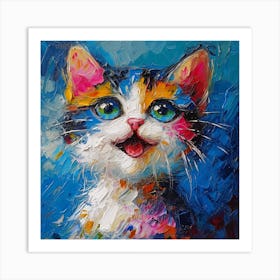 Kitty Painting Art Print