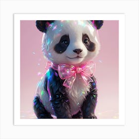 Cute Panda Bear Art Print