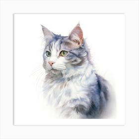 Aegean Cat Portrait 1 Art Print