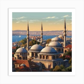 Turkish City Art Print