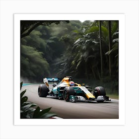 Racing car Art Print