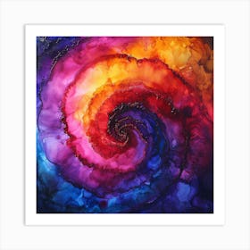 Spiral Painting Art Print