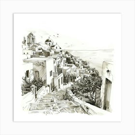 Greece Village 1 Art Print