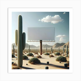 Desert Landscape Art Print