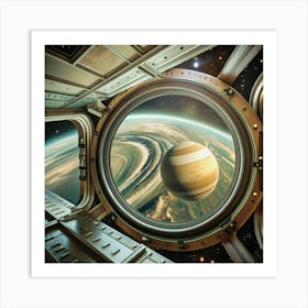 View From Spaceship Window Art Print