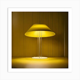 A Logo Of A Yellow Modern Lamp 2 Art Print