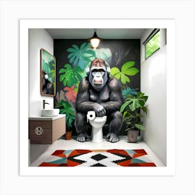 Gorilla's Private Time Art Print