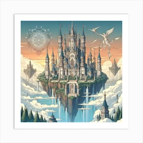 Castle In The Clouds 5 Art Print