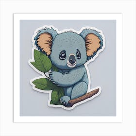 Koala Sticker 2 Art Print