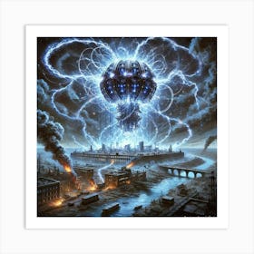 Plasma Storm Generator Art Print