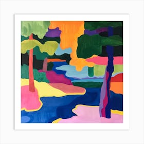 Abstract Park Collection Vondelpark Amsterdam 2 Art Print