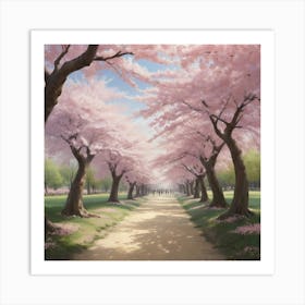 Cherry Blossoms paintings art print 4 Art Print