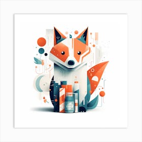 Fox Illustration Art Print