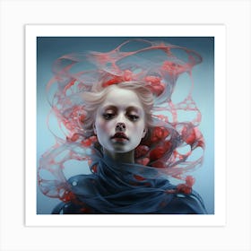 Woman With Red Hair Art Print