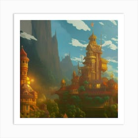 Castle In The Sky 3 Art Print