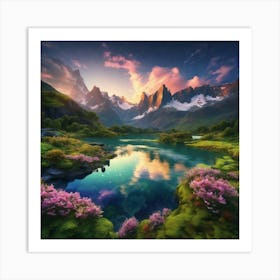 Mountain Landscape 1 Art Print