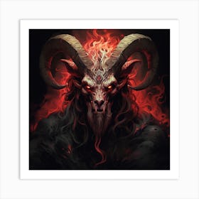 Demon Head Art Print