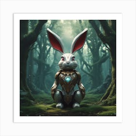 Rabbit In The Woods 44 Art Print