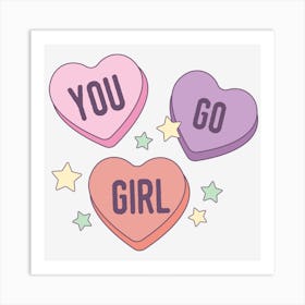 You Go Girl Art Print