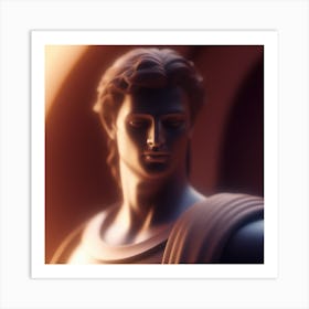 Statue Of Athena 5 Art Print