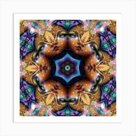 Psychedelic Mandala 14 Art Print