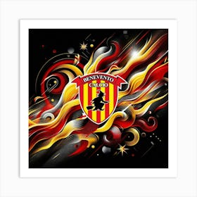 Benevento Calcio Logo Wall Art 6 Art Print