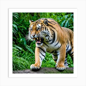 Tiger In The Jungle Art Print