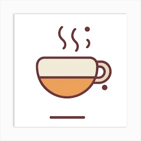 Coffee Cup Icon Art Print