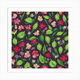 Floral Pattern 10 Art Print