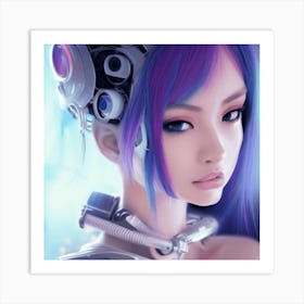 Robot Girl 2 Art Print