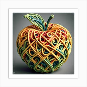 Twisted Apple Art Print